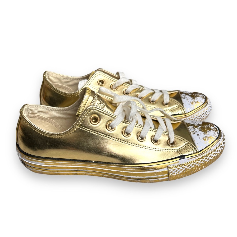 Converse OX metallic gold women’s 8.5 LE